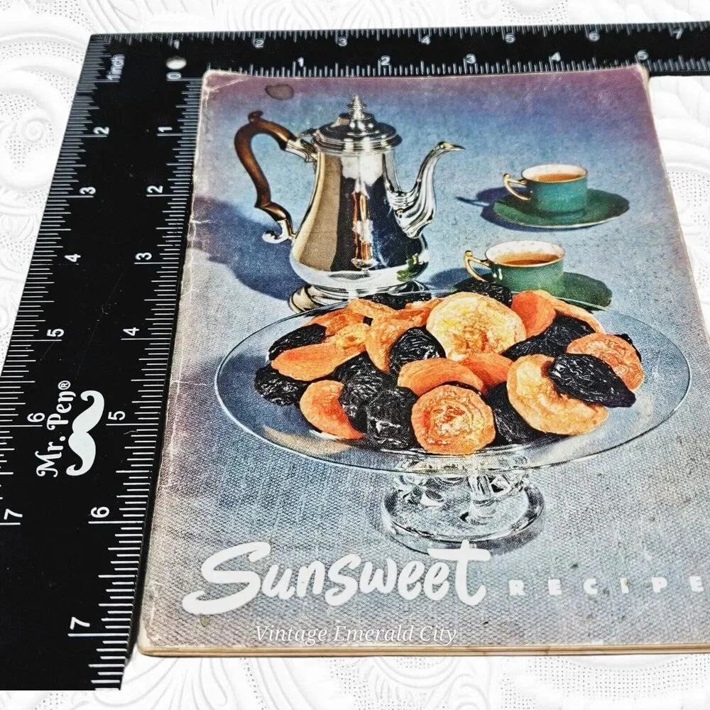 Vintage Sunsweet Recipe Cookbook 1950 Booklet Retro Recipes Health & Happiness